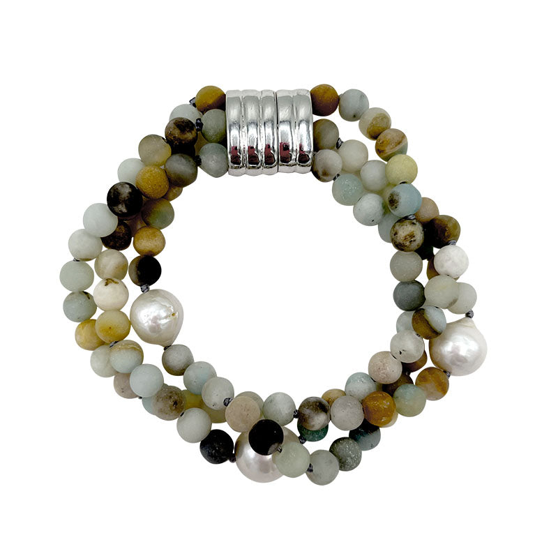 Kyoto Pearl Set of 3 Baroque Freshwater Pearl Stretch Bracelets Minimalist,  Elegant Anniversary and Special Ocasion Jewellery, Multicolour :  Amazon.co.uk: Fashion